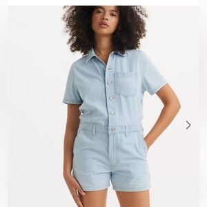 LEVIS short denim romper